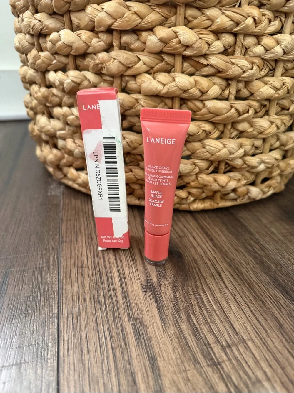 LANEIGE Glaze Craze Tinted Lip Serum: Hydrating Lip Serum, Maple Glaze, 0.42oz